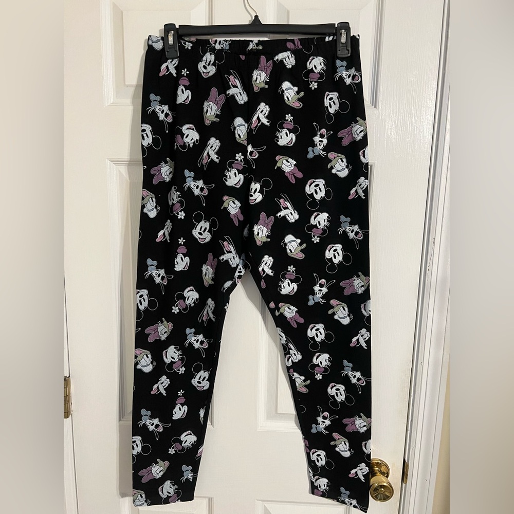 Black Minnie & Friends Print Leggings